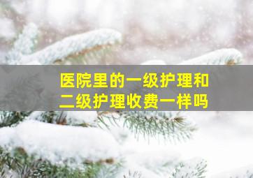 医院里的一级护理和二级护理收费一样吗