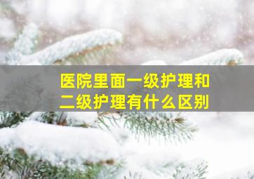 医院里面一级护理和二级护理有什么区别