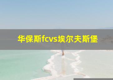 华保斯fcvs埃尔夫斯堡