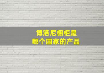 博洛尼橱柜是哪个国家的产品