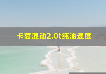 卡宴混动2.0t纯油速度