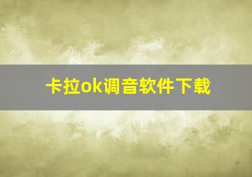 卡拉ok调音软件下载