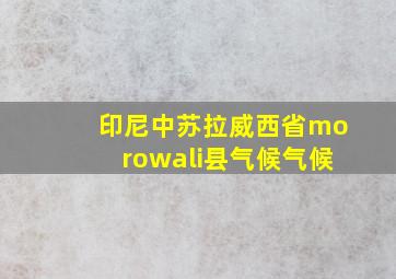 印尼中苏拉威西省morowali县气候气候