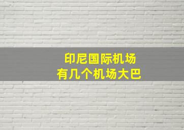 印尼国际机场有几个机场大巴