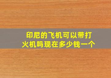 印尼的飞机可以带打火机吗现在多少钱一个