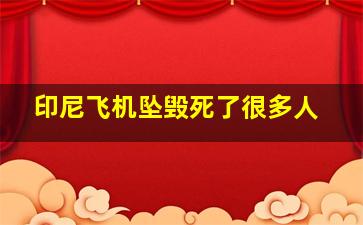 印尼飞机坠毁死了很多人