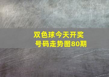 双色球今天开奖号码走势图80期