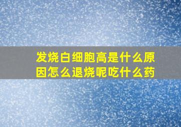 发烧白细胞高是什么原因怎么退烧呢吃什么药