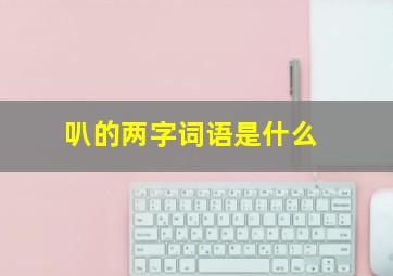 叭的两字词语是什么