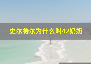 史尔特尔为什么叫42奶奶