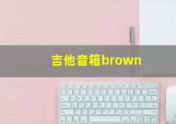 吉他音箱brown