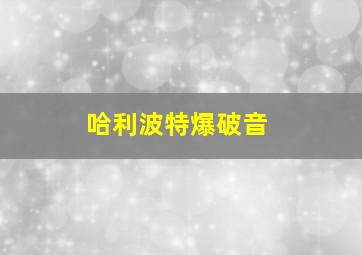 哈利波特爆破音