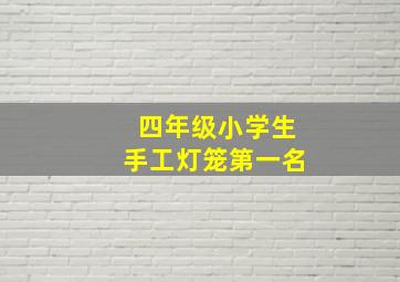 四年级小学生手工灯笼第一名