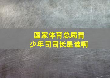 国家体育总局青少年司司长是谁啊