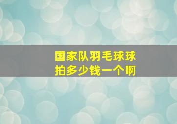 国家队羽毛球球拍多少钱一个啊