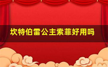 坎特伯雷公主索菲好用吗