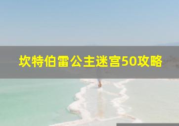 坎特伯雷公主迷宫50攻略