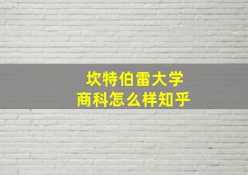 坎特伯雷大学商科怎么样知乎