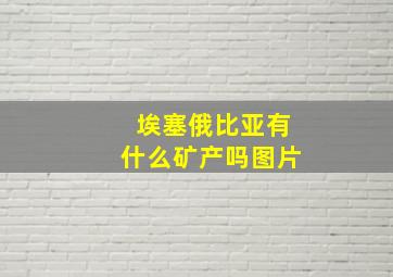 埃塞俄比亚有什么矿产吗图片