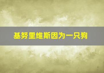 基努里维斯因为一只狗