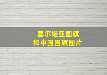 塞尔维亚国旗和中国国旗图片