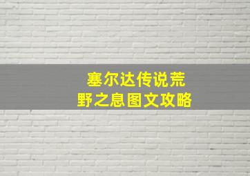 塞尔达传说荒野之息图文攻略