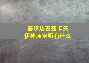 塞尔达古兹卡夫伊神庙宝箱有什么