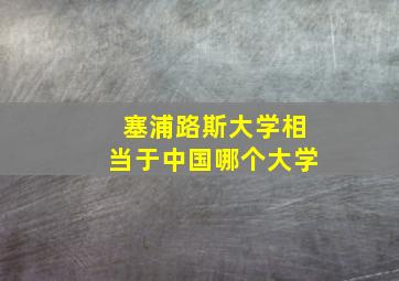 塞浦路斯大学相当于中国哪个大学