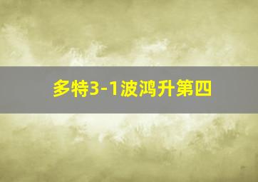 多特3-1波鸿升第四