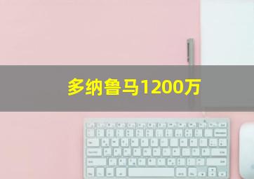 多纳鲁马1200万