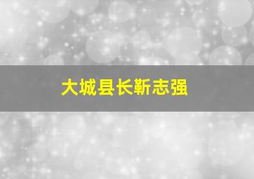 大城县长靳志强