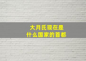 大月氏现在是什么国家的首都