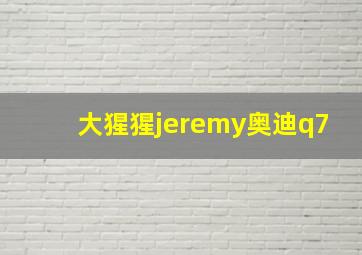 大猩猩jeremy奥迪q7