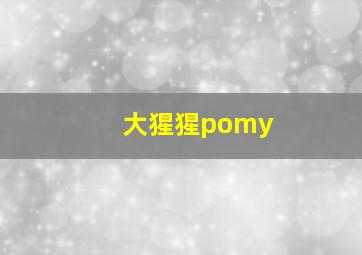 大猩猩pomy