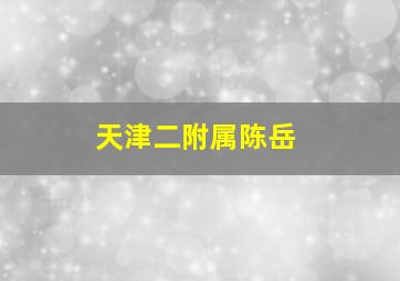 天津二附属陈岳