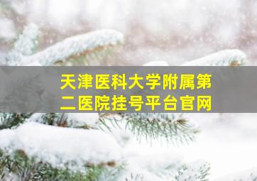 天津医科大学附属第二医院挂号平台官网