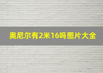 奥尼尔有2米16吗图片大全