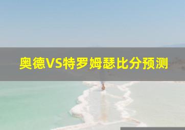 奥德VS特罗姆瑟比分预测