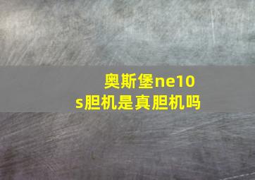 奥斯堡ne10s胆机是真胆机吗