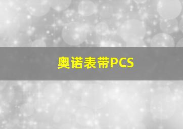 奥诺表带PCS