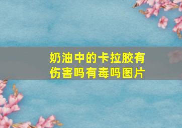 奶油中的卡拉胶有伤害吗有毒吗图片