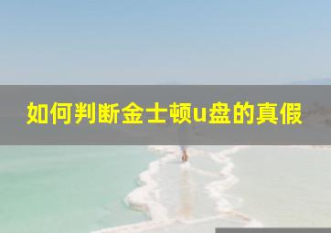 如何判断金士顿u盘的真假