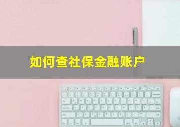 如何查社保金融账户