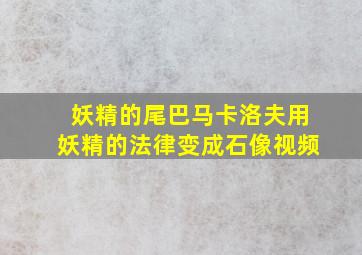 妖精的尾巴马卡洛夫用妖精的法律变成石像视频