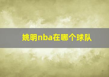 姚明nba在哪个球队