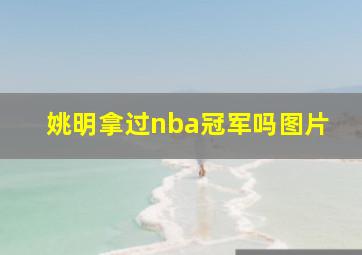 姚明拿过nba冠军吗图片