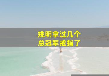 姚明拿过几个总冠军戒指了