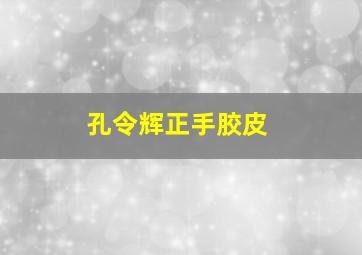 孔令辉正手胶皮