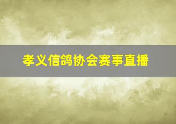 孝义信鸽协会赛事直播