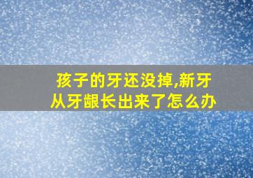 孩子的牙还没掉,新牙从牙龈长出来了怎么办